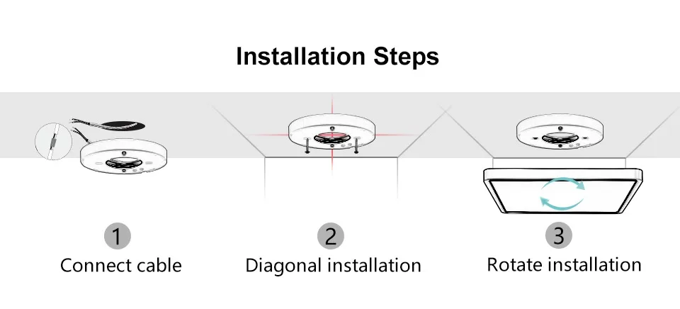 recessed ceiling spotlights MARPOU Tuya Smart LED Ceiling lamp Wood Grain App Voice Control Alexa/Google Remote Control Square Ceiling Lights Living room bathroom downlights