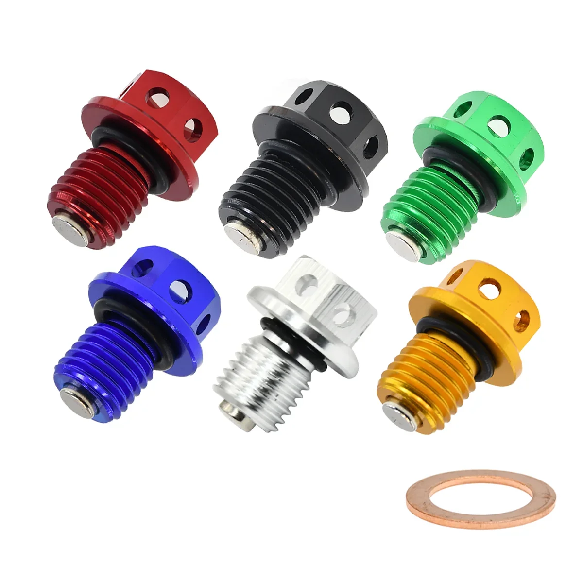 M12xP1,5 Magnetische Ölablassschraube Bolzen Schraube Für Honda CB CBR GROM MSX RVF VFR NC RVF RVT VTR ST XR CRM CRF CR Dirt Bik Universal – Detail 3
