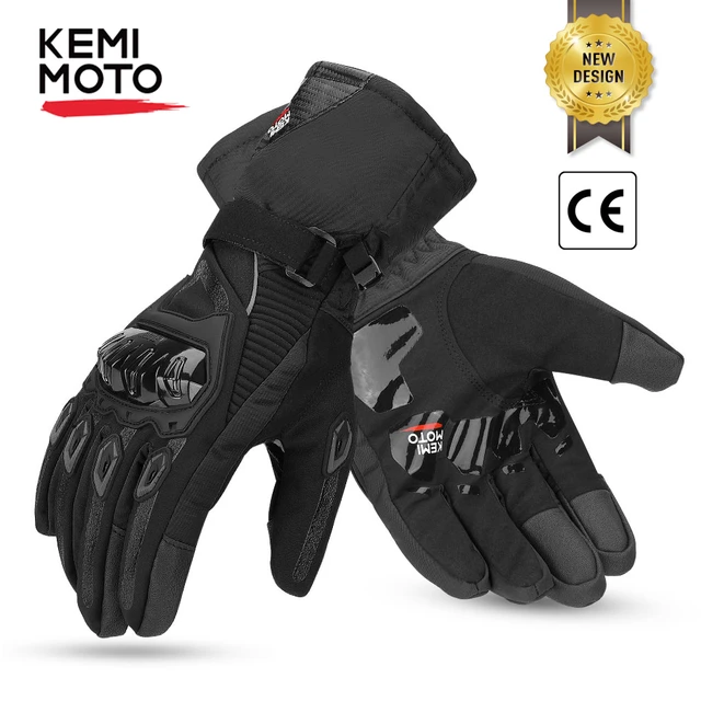 KEMiMOTO Winter Gloves Touch Screen Motorcross Waterproof Windproof Protective Winter Gloves Men Guantes Moto _ - AliExpress Mobile