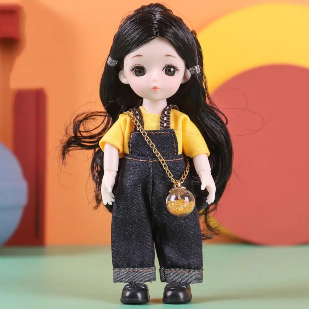 New Birthday Gift 1/12 BJD Doll Toys for Children Girls BJD 3D Eye PVC Face Clothes Accessories16cm 13 Movable Joints - 6