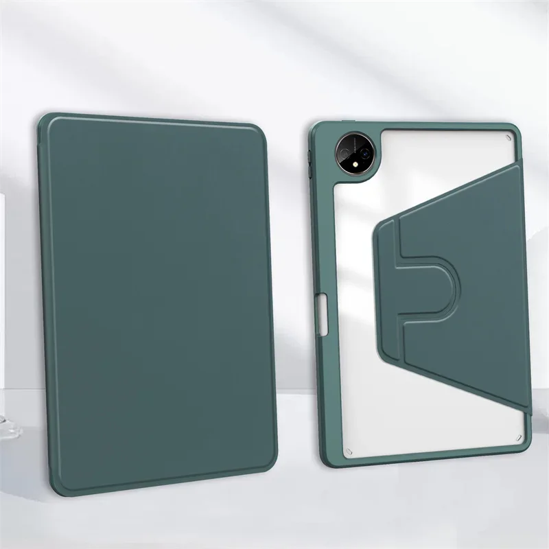 Premium 360° Rotating Acrylic Stand Case with Pencil Holder