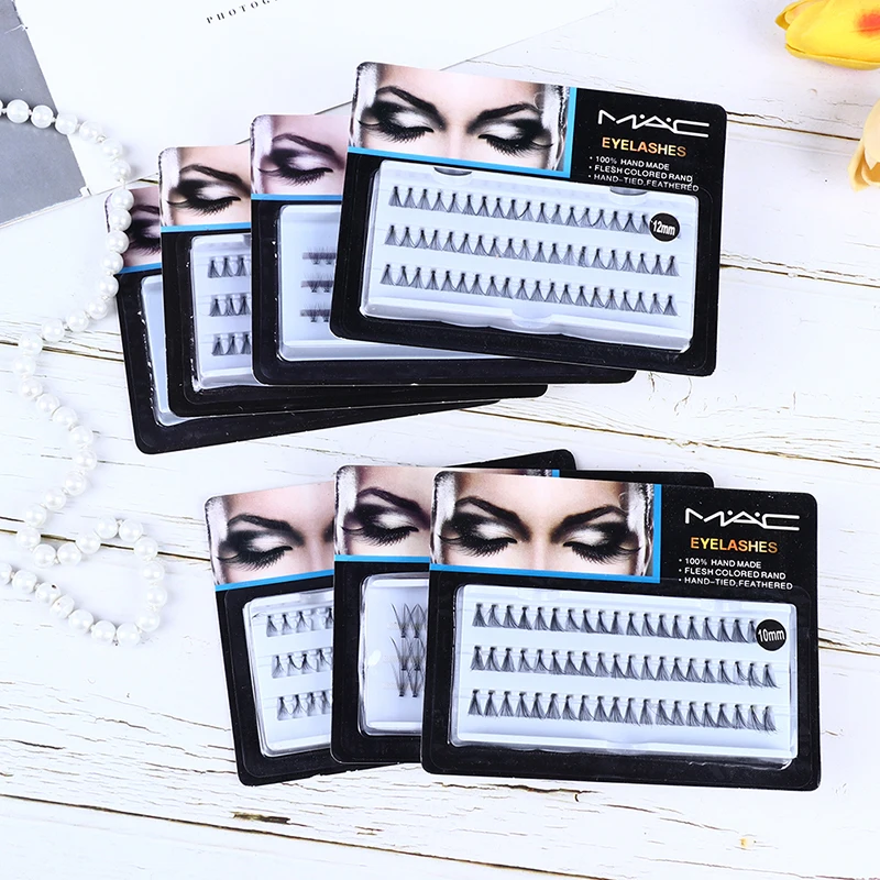 

Professional Makeup Individual Lashes Cluster spikes lash wispy premade russian Natural Fluffy false eyelashes