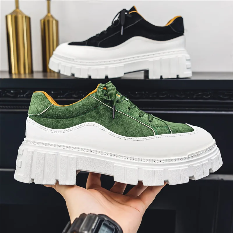 

2023 High Top Man Sport Shoes Fashion Sneakers Men Students Running Shoes Non-slip Wear-Resistant Sneakers Men Trend Casual Shoe