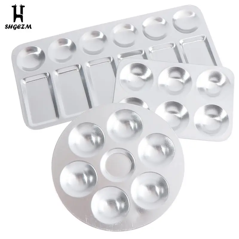 금속 페인팅 모델 혼합 색상 트레이, 페인트 팔레트, 색칠 도구 액세서리