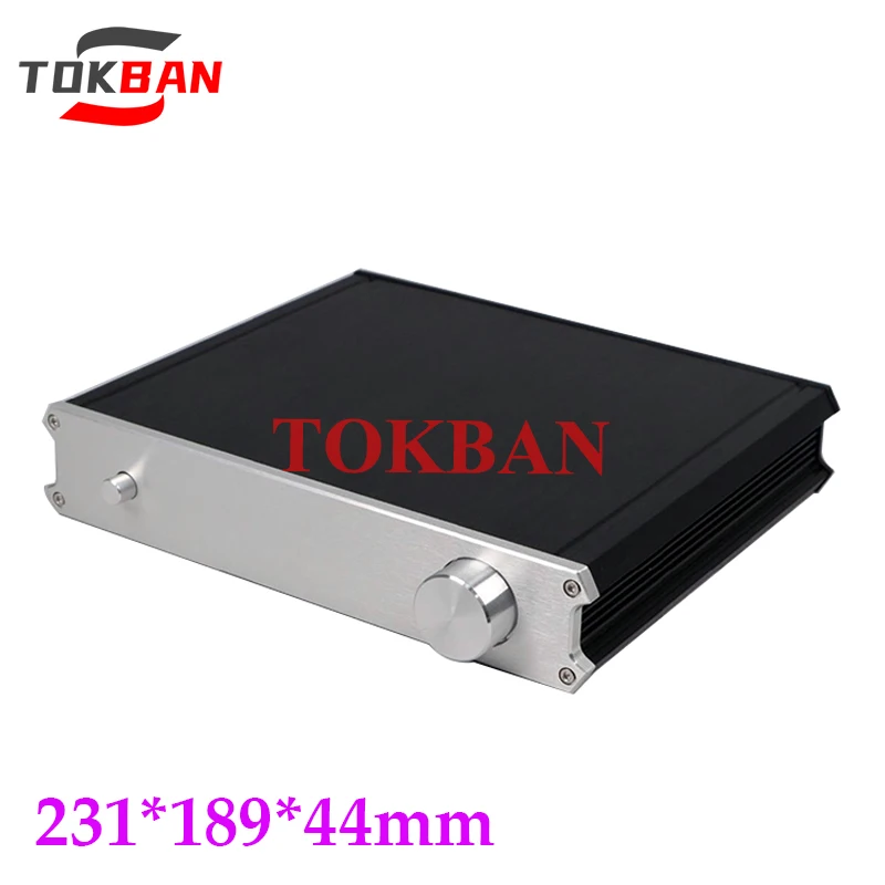 

Tokban Audio 2184 231*189*44mm Aluminum HIFI Preamplifier Chassis Enclosure DIy Headphone Amplifier Case Shell