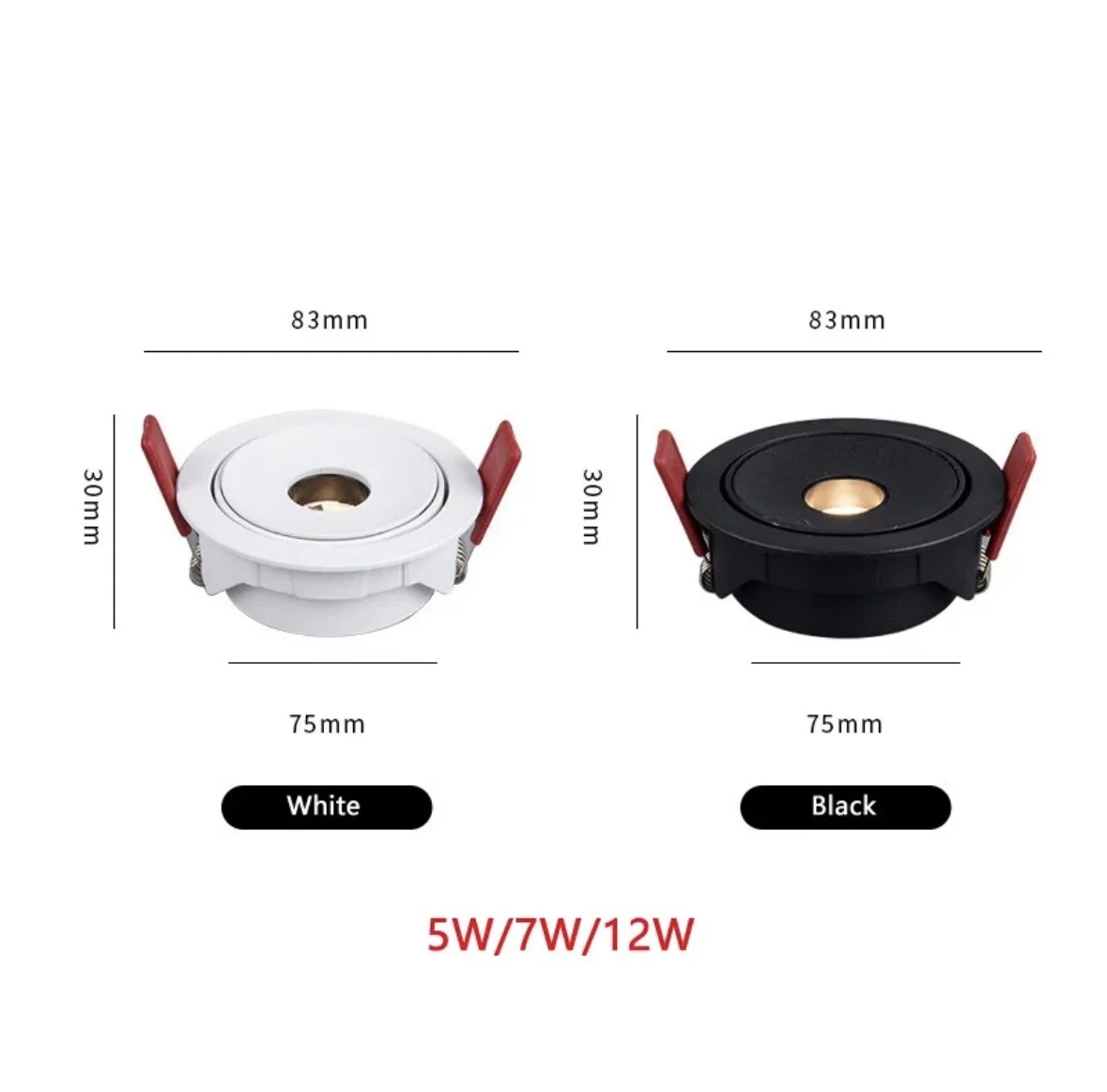LED COB 내장 침대 옆 천장 램프, 고정장치 A 빔 조명 초점 미니 스포트라이트, 좁은 빔 각도 3 도 와인 캐비닛