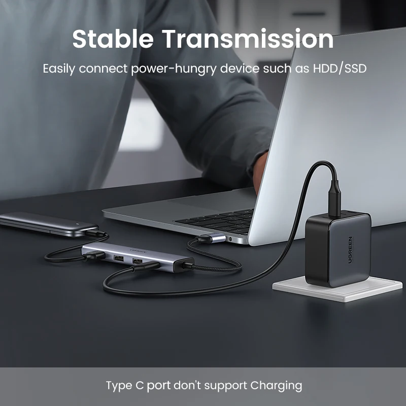 UGREEN-USB  4 USB 3.0  USB-Ÿ C  5G, ƺ   M1 PC Ʈ ׼ USB C  й