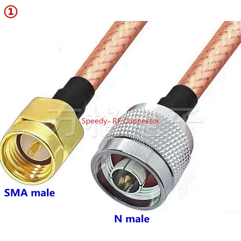 cabo coaxial duplo blindado rg400 crimp para 01