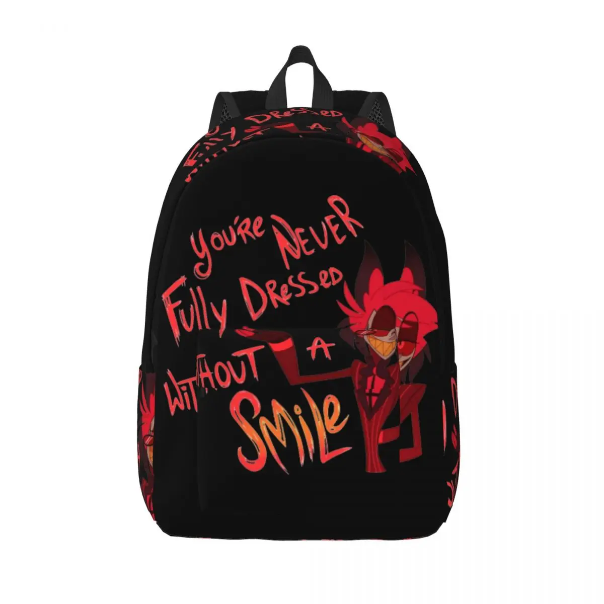 

Рюкзак Alastor Hazbin Hotels для подростков, прочный ранец для старшей школы, холщовые сумки для мужчин и женщин для колледжа