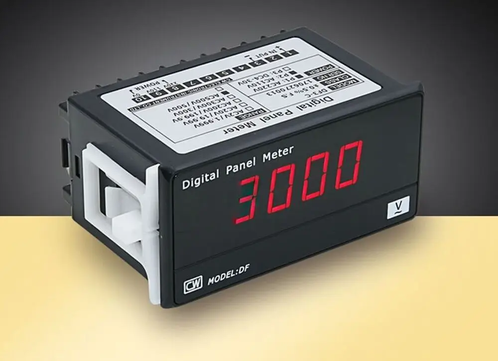 Df3-D Digital Dc Voltmetro Amperometro Display Digitale Corrente Voltmetro Testa