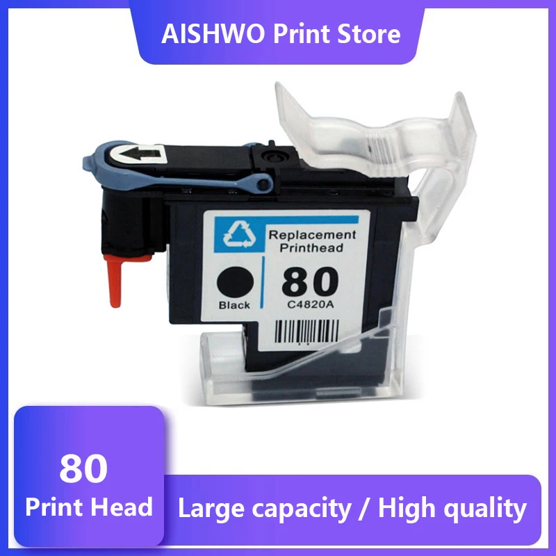 Htl Preto C4820a C4821a C4822a C4823a Cabeça de Impressão para hp 80 Designjet 1000 1050c 1055 Cartucho de Tinta Cabeça de Impressão para hp 80 Cartucho