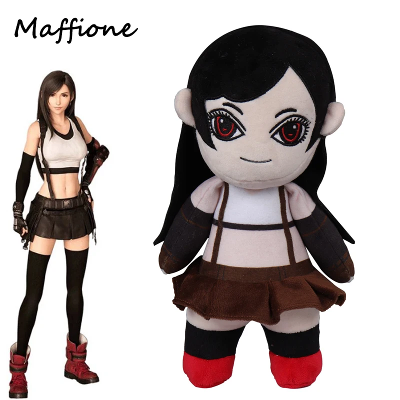 

Final Fantasy VII Tifa Lockhart Cosplay Plush Toys Cartoon Soft Stuffed Dolls Mascot Birthday Xmas Gift For Halloween Present
