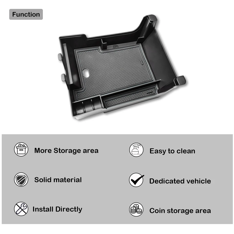 thumbnail image 2 of 2021 Ford F150 Accessories LANTU Car Console Organizer Tray For 2024 2023 2022 GC Sierra/Chevy... 2024 F150 Accessories 2 of 11