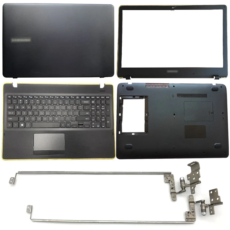 

Новый чехол для ноутбука Samsung NP300E5K, NP300E5M, NP3500EM, NP300E5L, задняя крышка/Передняя панель/петли/Упор для рук/Нижняя крышка, черный
