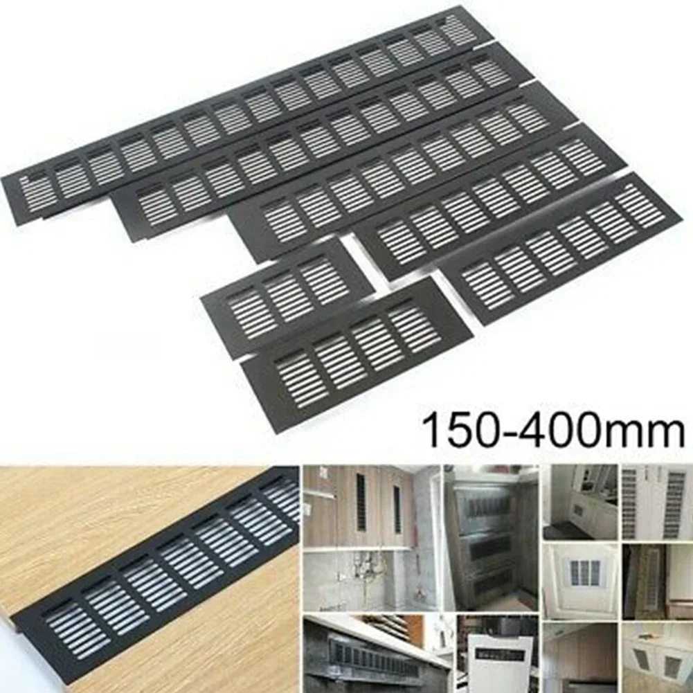 Air vent grille 100mm aluminum alloy rectangular cabinet wardrobe air vent grille ventilation-cover 100mm*150/200/225/250/300/350/400mm
