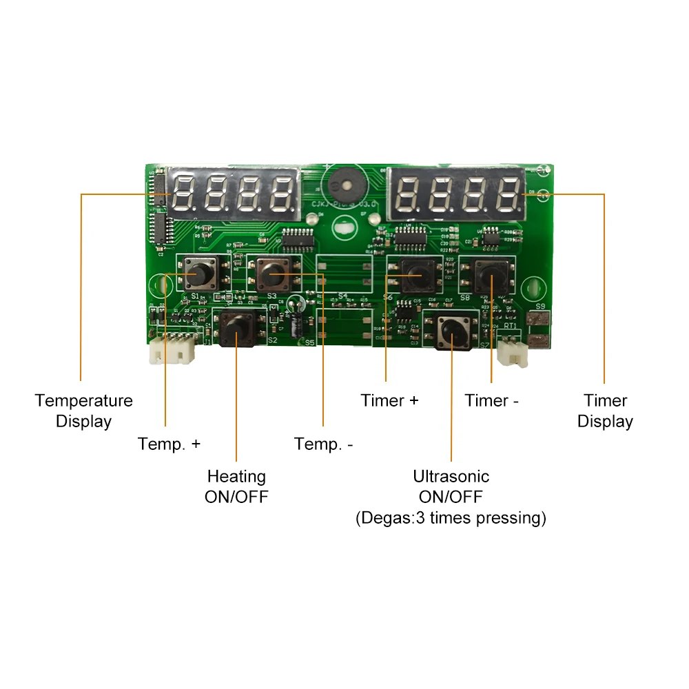 초음파 변환기 디지털 디스플레이 회로 기판, PCB 드라이버 보드, 초음파 클리너 부품 발생기, 40KHz