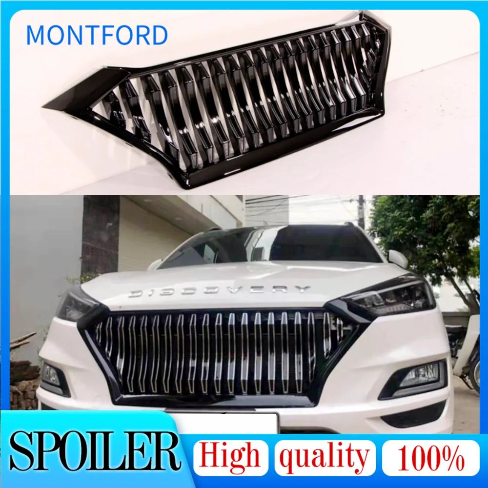 

Передняя радиаторная решетка ABS GT racing решетка радиатора подходит для Hyundai Tucson 2019 2020 ABS решетка gloosy black