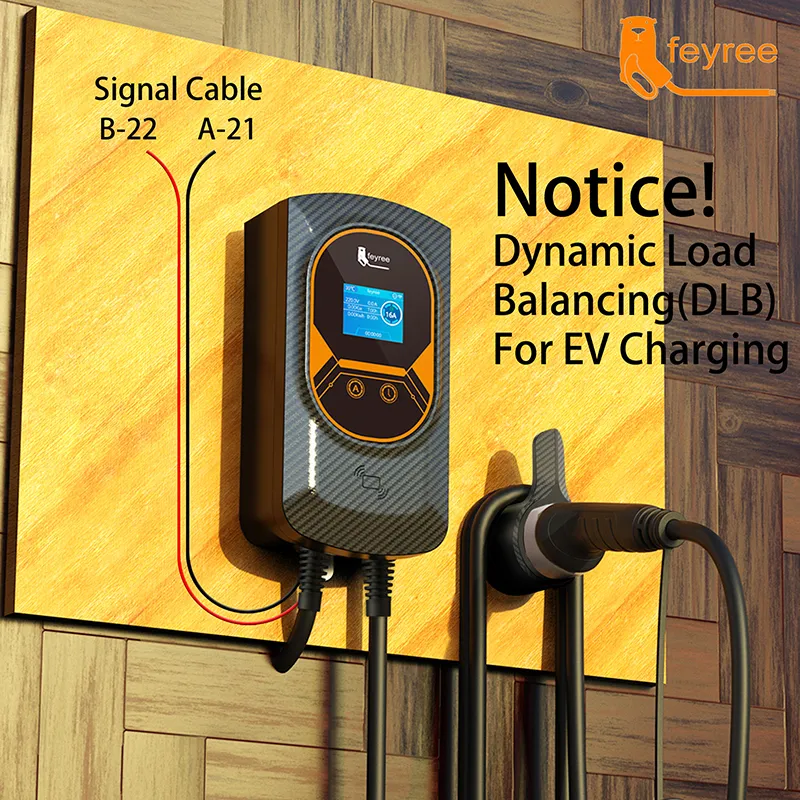 feyree EV Charger Type2 Cable 32A 7.6KW Dynamic Load Blancing EVSE Wallbox APP Function 11KW 22KW Charging Station Electric Car feyree power switch isolation switch 1p 2p 4p 20a 40a 50a 60a for type2 type1 ev wallbox ev charging station isolater switch