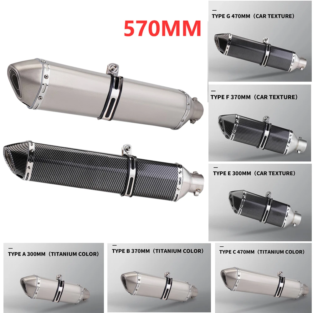 Universeller 51mm Motorrad-Auspuff-Schalldämpfer mit DB-Killer für Tmax 500 530 560 AK550 GSX1300R X-ADV750 R3 R1 Z400 – Detail 1
