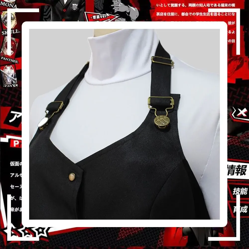 Persona 5: Makoto Niijima (Queen) | Black White School Uniform Cosplay Costume 26 Persona 5 Makoto Niijima (Queen) School Uniform Cosplay Costume for Women (Unofficial)