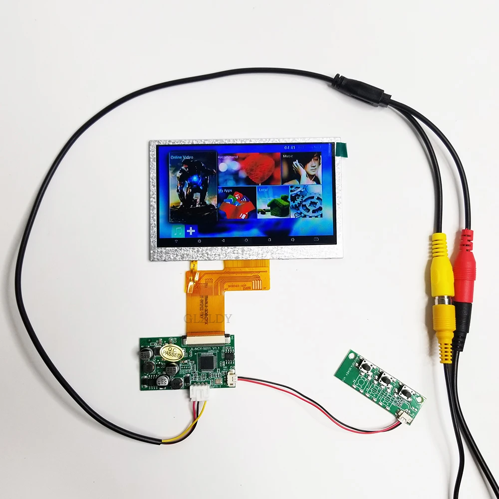 ⑧専用画面 4.3 インチ TFT 液晶ディスプレイモジュールボードキット NTSC