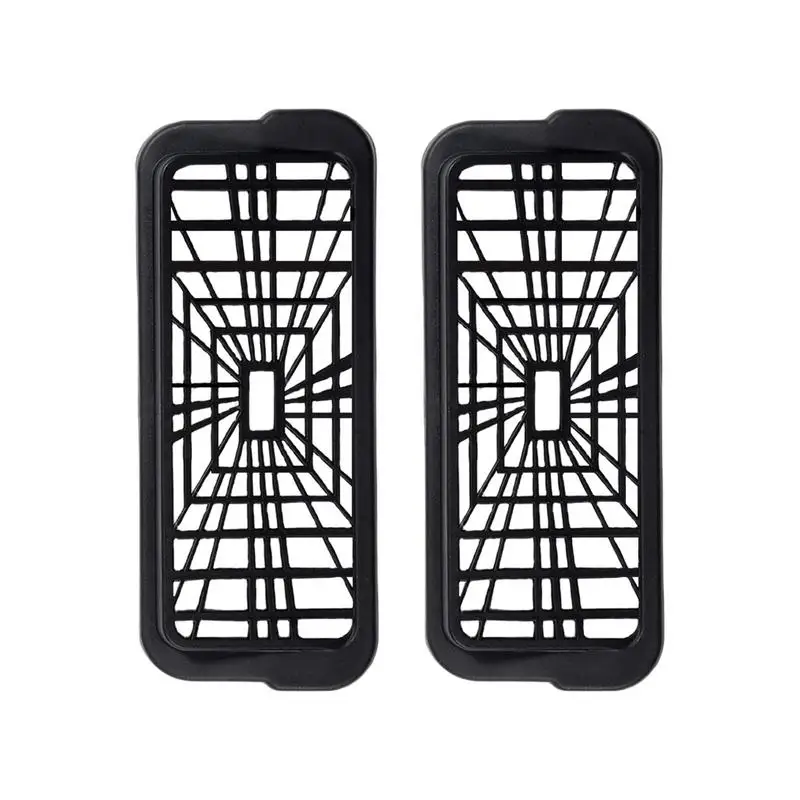 

2pcs Air Outlet Cover Air Conditioning Decoration Grille Anti-blocking Under Seat Air Conditioning Protective Cover Dust-proof