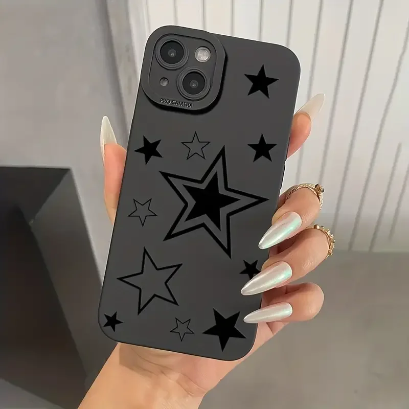 Five-Pointed Star Silicone Phone Case - Soft Cover