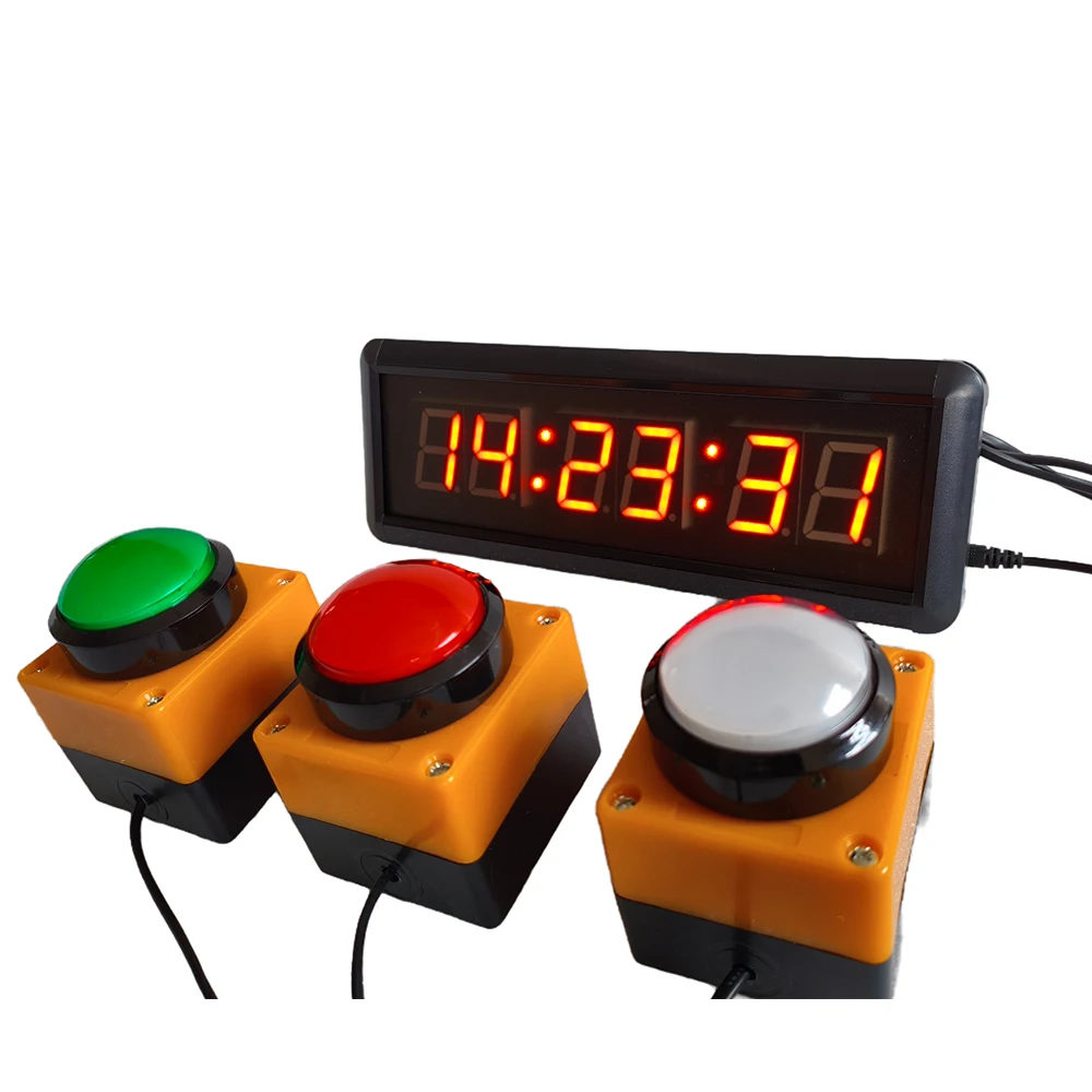 Multifunctional Button Control LED Timer Competition Training Stop Watch Counter Speech Timer Countdown Activity led countdown clock