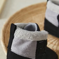 Suefunskry Toddler Baby Girls Boys Snow Boots Winter Warm Soft Sole Plush High Top Boots Non Slip Shoes 5