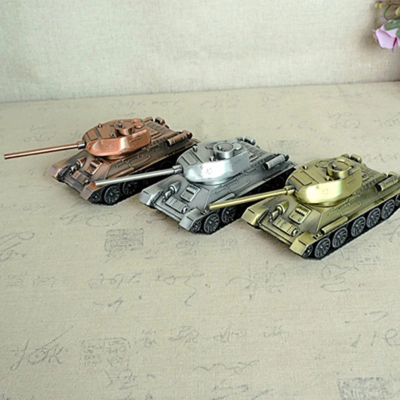 

Модель танка T34 из металлического сплава, военная подвижная модель, железные поделки, аксессуары для дома, украшения, детские игрушки, настольное украшение
