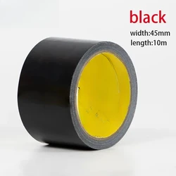 Super Adhesive Fabric Duct Tape for Repairs - Waterproof and No Glue Needed (Black)