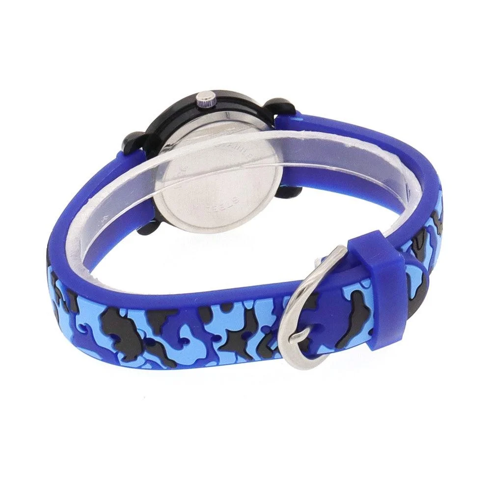 Boys Girls Fashion Camouflage Silicone Strap Quartz Watches Children Kids Students Digital Cool Waterproof Clocks 2