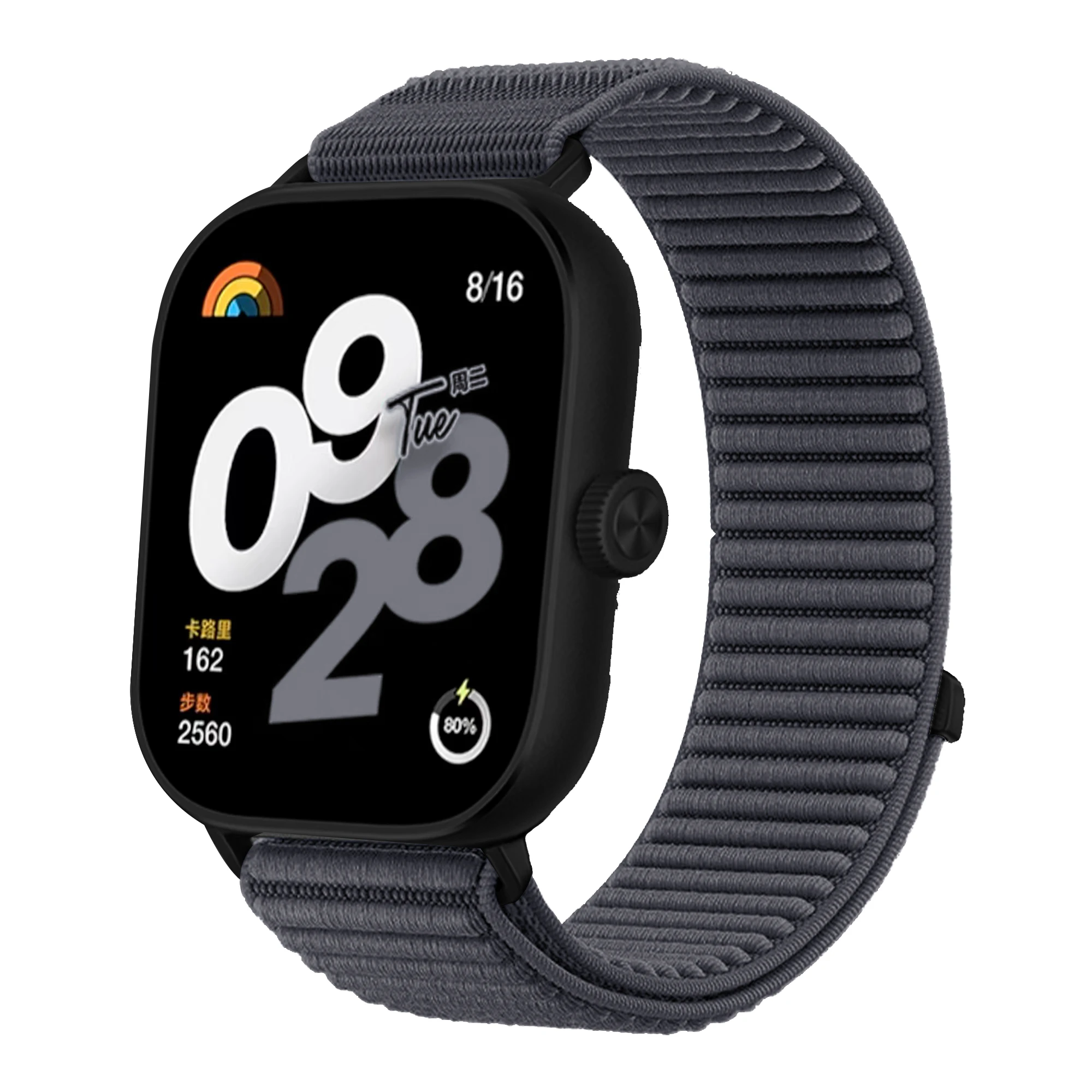 Nylon Braided Breathable Smartwatch Wristband with Metal Interface