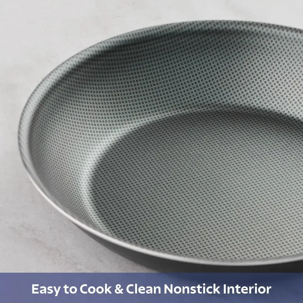 Non Stick Cookware Set 18 Piece Set Nonstick Stainless Steel Cookware Set Kitchen Pots Pans Nonstick Gray Lids Spoons Ladle Griddle Turners