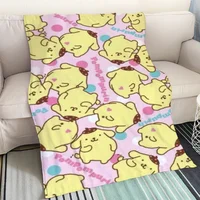 Cobija POMPOMPURIN Children's Blanket King Size Sofa Blankets and Throws Interior for Home Designer Throw Blanket Luxury Knee & 1