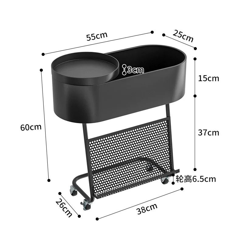 Luxury Designer Ultra-Slim Bedside Cabinet Space-Saving Nightstand with Hidden Storage & Multi-Functional Coffee Table