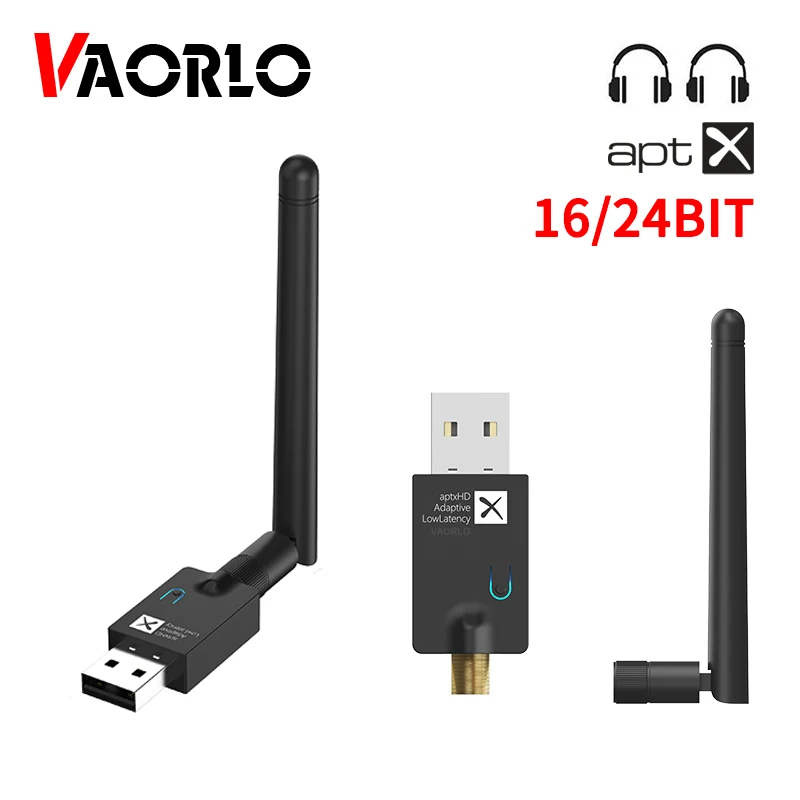 

USB Bluetooth 5,2 аудио передатчик Qualcomm QCC3056, aptX LL HD, адаптивный, 40 мс, низкая задержка, многоточечный с микрофоном, беспроводной адаптер