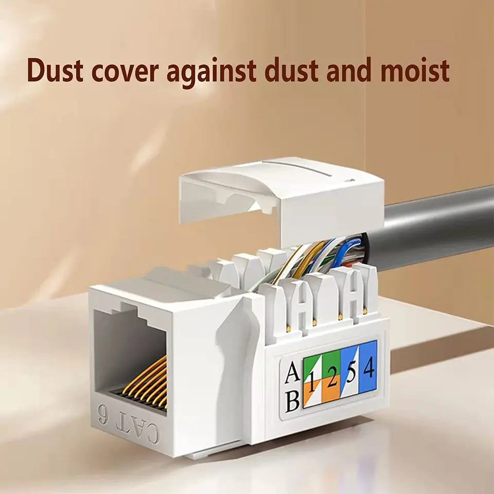 Piastra Da Parete Keystone Jack A 6 Porte Cat6, Compatibile Con - Foto 6