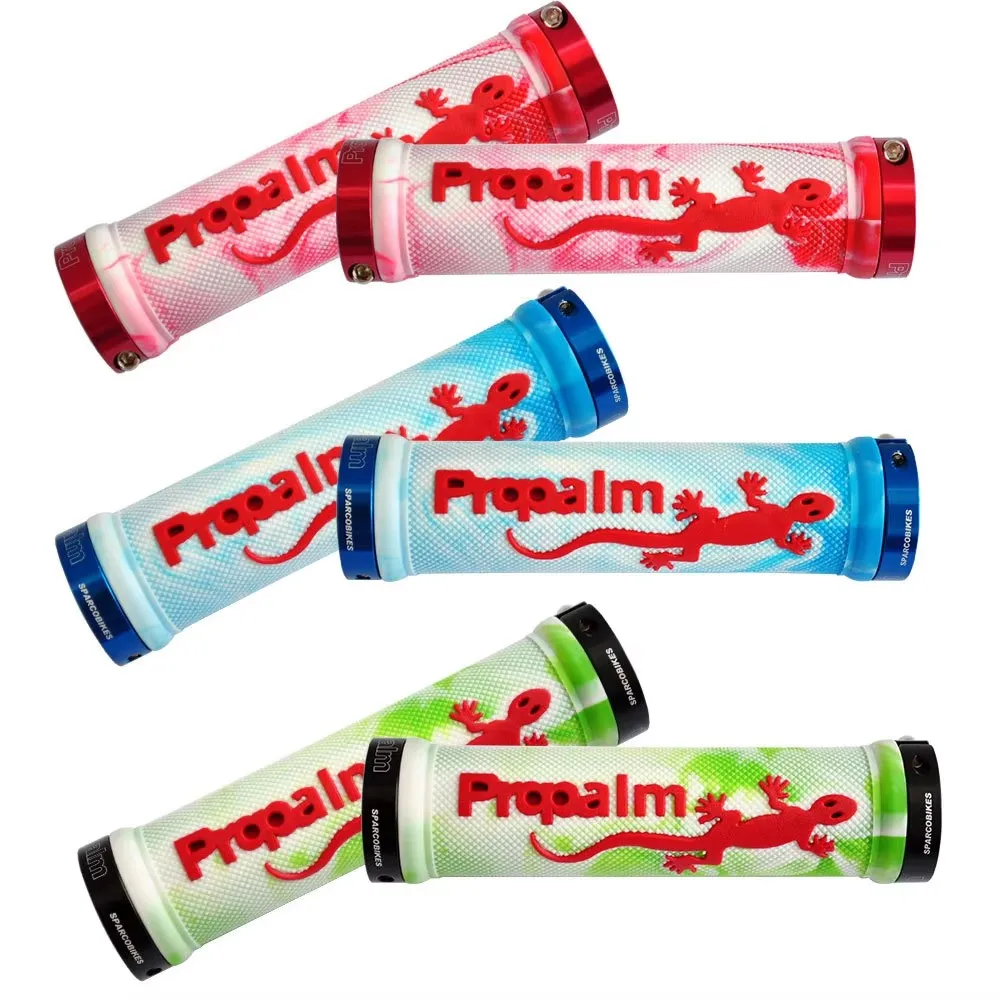 Propalm HY-709EP-MIX2 MTB Road Cycling Grip Anti-Skid Rubber Handlebar Covers Withe Lock On Bicycle Handlebars End Cover