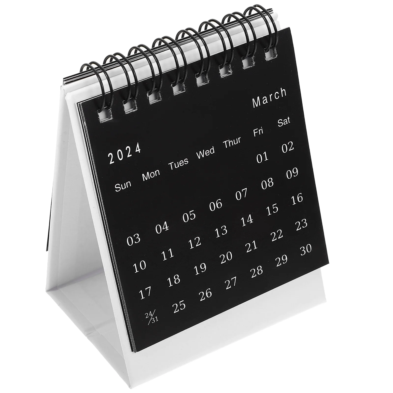 Desktop Month Calendar Office Standing Calendar Mini English Calendar Ornament 2024 Table Calendar office month calendar convenient table calendar 2024 mini calendar english calendar desk ornament