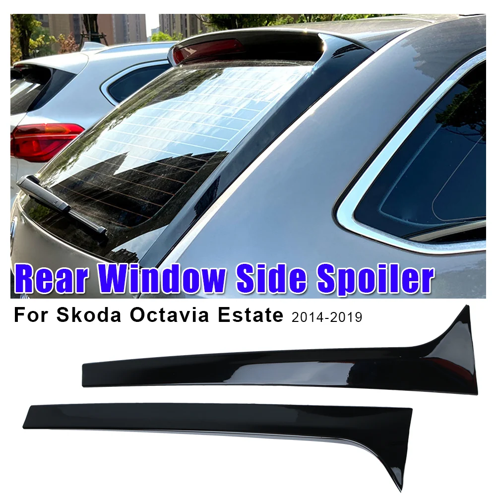 Tanie Dla Skoda Octavia Estate 2014-2019 Canard Splitter część zamienna części czarny błyszczący