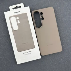 High - Quality Slim Leather Protective Case - Durable Anti - Fall Back Cover with Elegant Box Packaging for Galaxy S26+ (Dark grey)