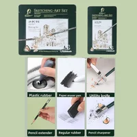 Professional Drawing Pencil Set 10/12/19 Pcs Sketch Pencils Graphite Charcoal Art Supplies for Artists Beginners 3