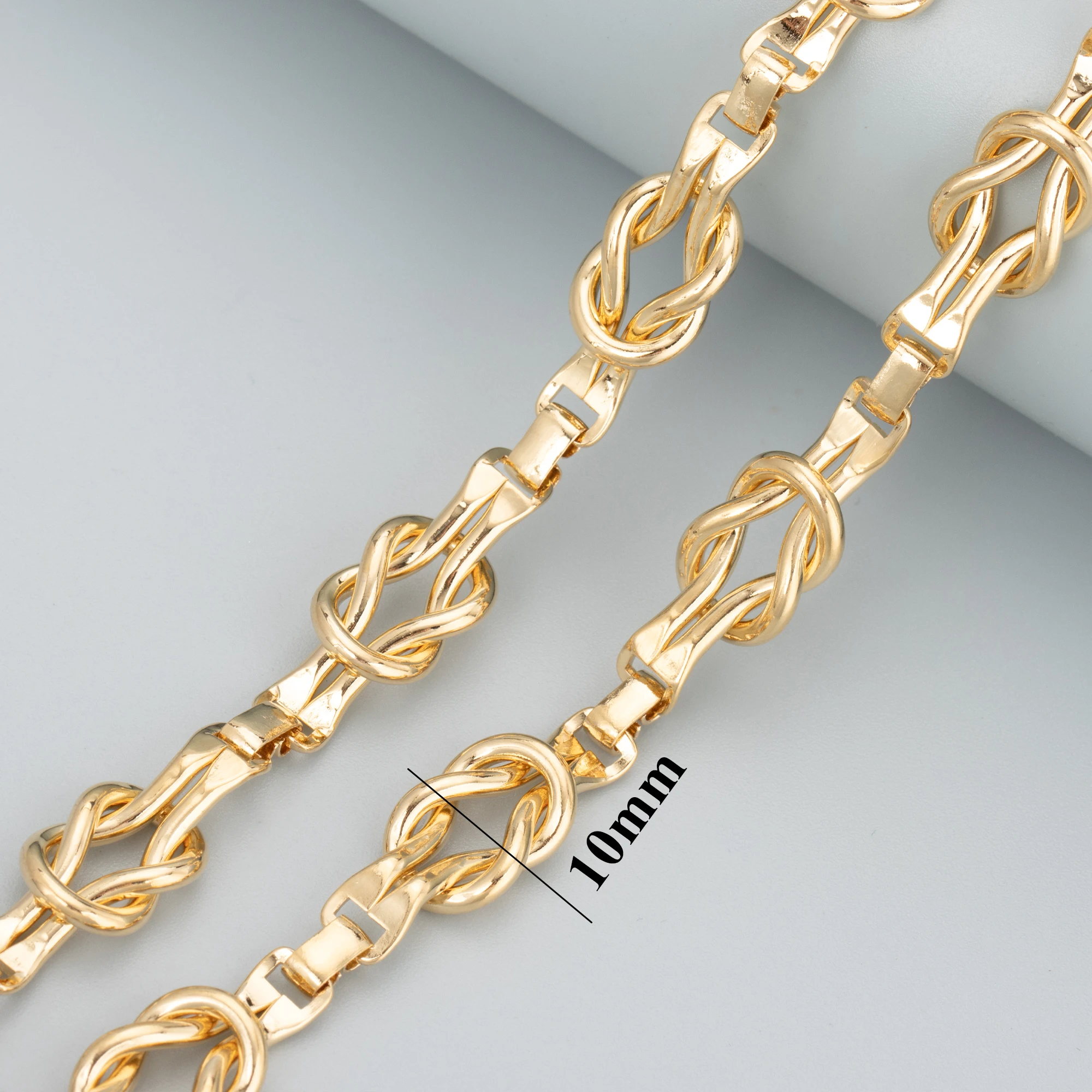 GUFEATHER C172, DIY 체인, 패스 리치, 니켈 프리, 18k 금도금, 구리 금속, 참, DIY 팔찌 목걸이, 쥬얼리 제작, 1m 로트