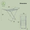 Clothes Drying Rack | Stainless Steel Laundry Drying Rack | Foldable Drying Racks with Gullwings | Indoor & Outdoor Use 3