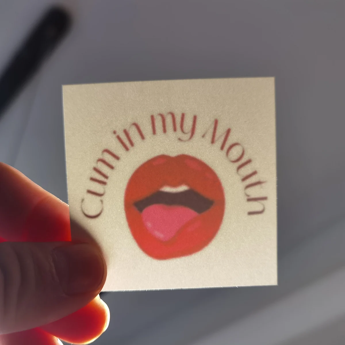 Mouth - Cuckold Temporary Tattoo Fetish for Hotwife cuckold