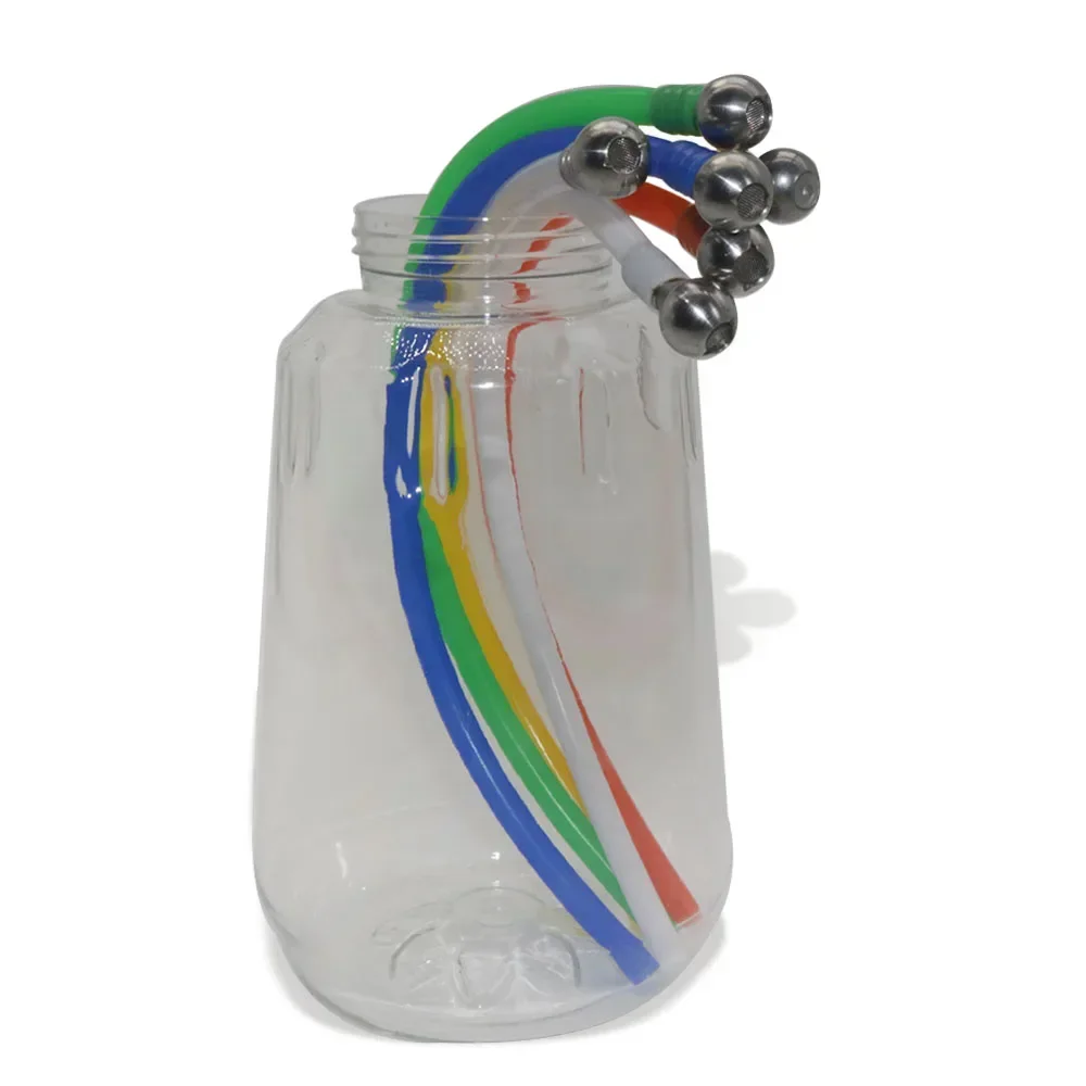 절단 가능한 다채로운 폼 캐논 빨대(스테인리스 필터 볼 포함), 고압 세차용 대부분의 폼 랜스에 호환 가능