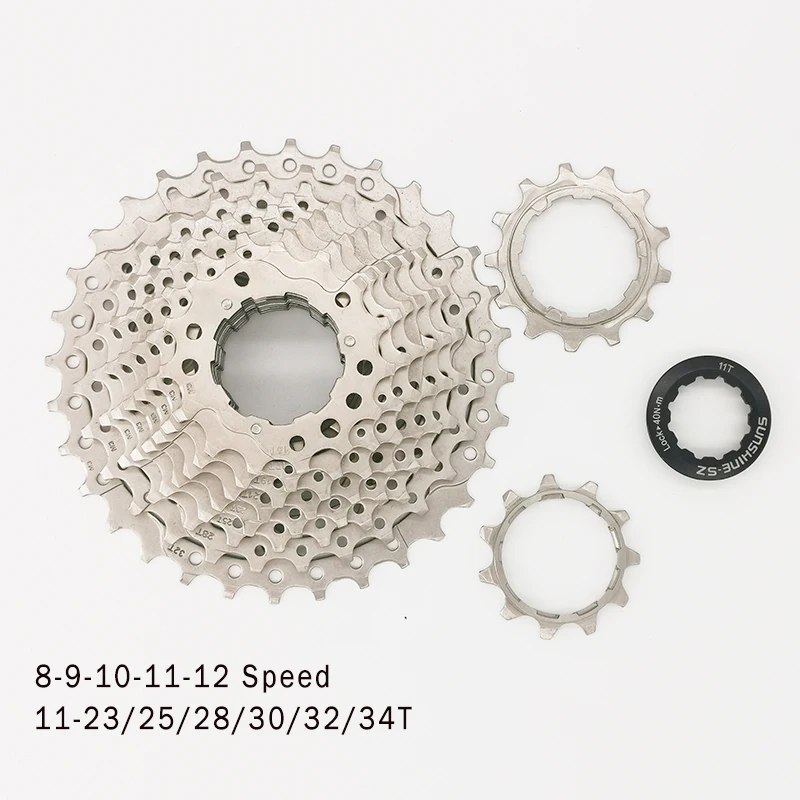 8 9 10 11 12 Speed Cassette Road Bike Freewheel 11-23/25/28/30/32/34T Bicycle Flywheel MTB Sprocket Shimano Sram bicycle cassette bike freewheel