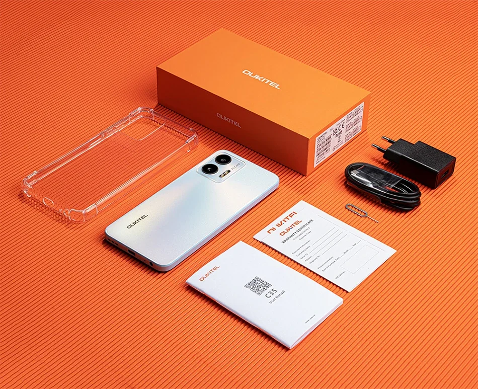 OUKITEL C35 Smartphone Global Version 6.56'' HD+ Display 12GB RAM 256GB ROM MTK Unisoc T616 Octa Core 50MP Rear Camera 5150mAh 6