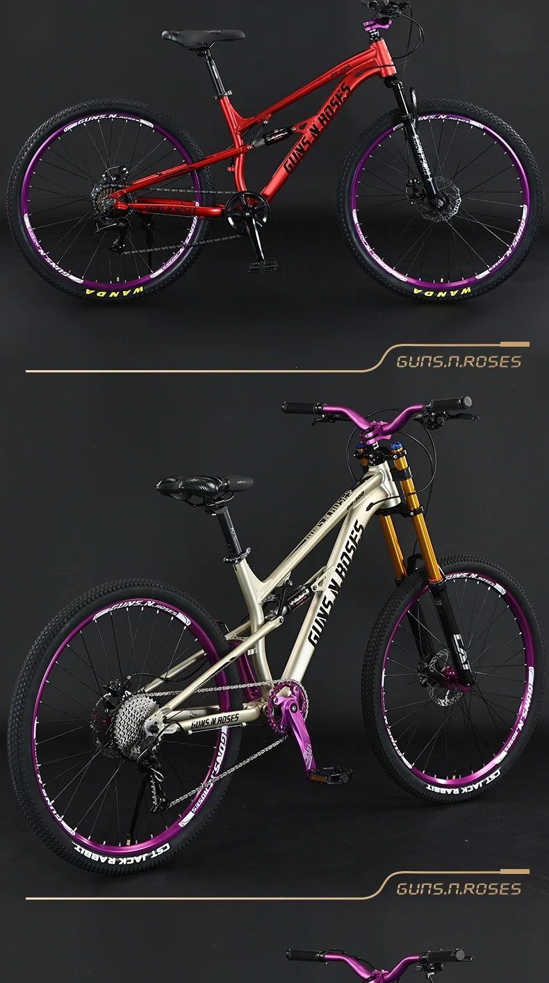 SKIG Mountain Bikes Variable-speed Adult Student Youth Soft-tail Shock-absorbing Downhill Off-road And Road Bikes